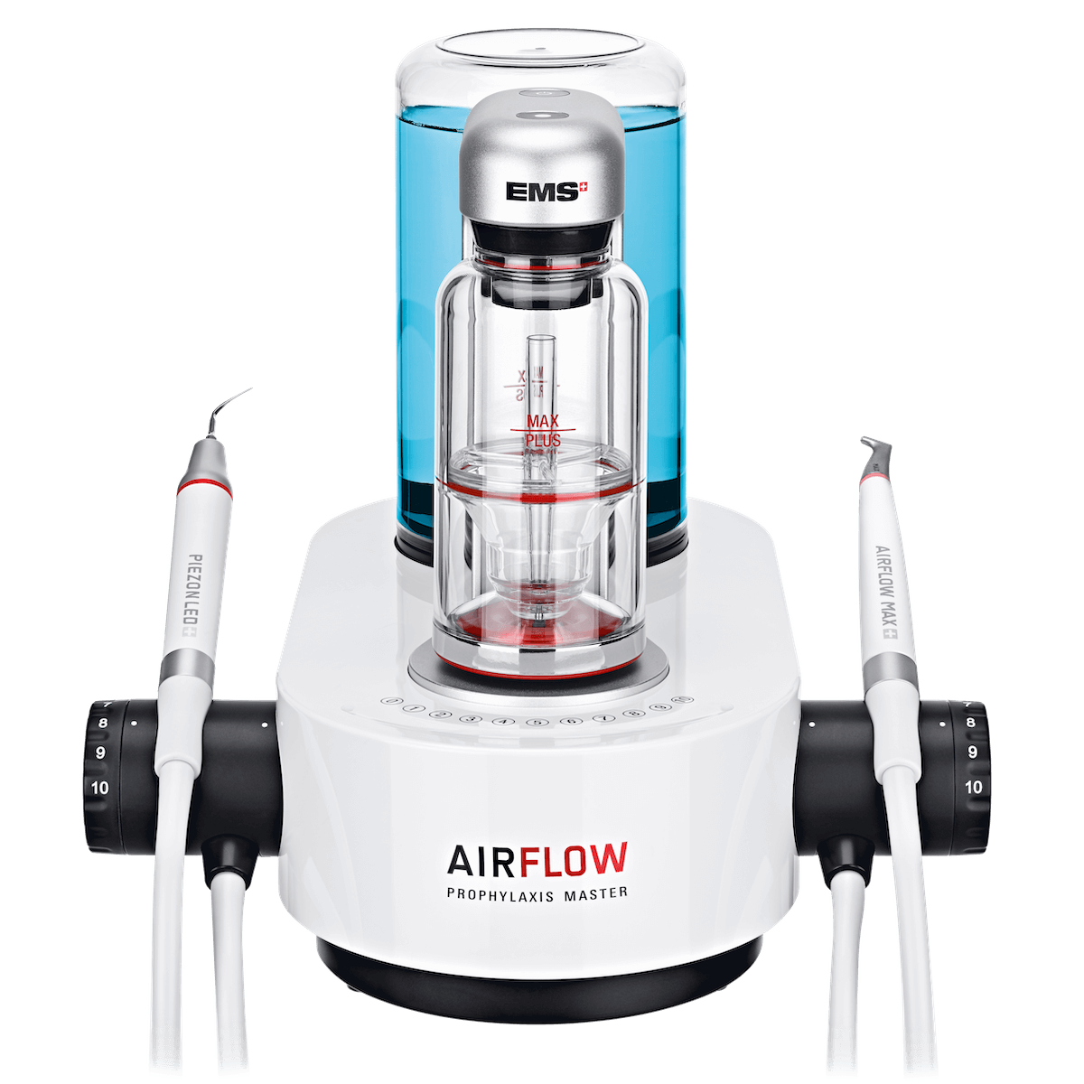 Appareil de prophyloxie Airflow, utilisé pour des soins orthodontiques, favorisant un sourire éclatant et une hygiène dentaire optimale.